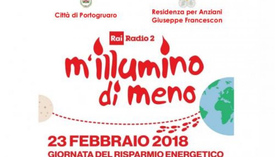 M'illumino di meno a Portogruaro M'illumino di meno a Portogruaro