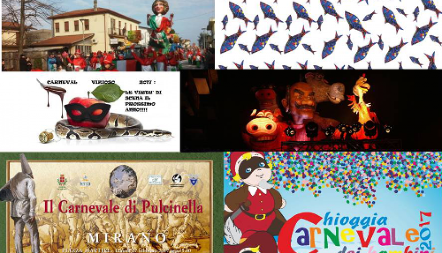 Ha preso il via sabato 11 febbraio l'edizione 2017 del Carnevale di Venezia, che fino al 28 febbraio animerà non solo Venezia e la terraferma, ma l’intero territorio della Città metropolitana di Venezia, potenziando la visibilità del territorio. Il calendario completo degli eventi e delle feste in programma sono consultabili nel ai Sito ufficiale del Carnevale: http://www.carnevale.venezia.it/carnevale-metropolitano/ Carnevale metropolitano
