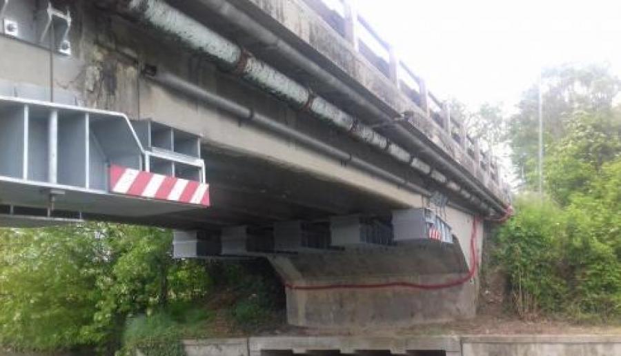 Il ponte messo in sicurezza in località Paluello