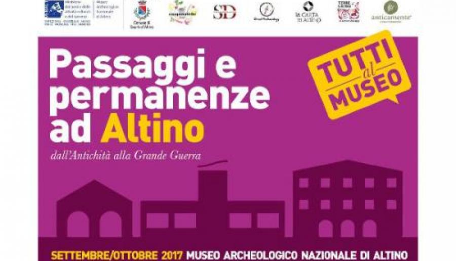 Passaggi e permanenze ad Altino dall'antichità alla Grande Guerra Passaggi e permanenze ad Altino dall'antichità alla Grande Guerra