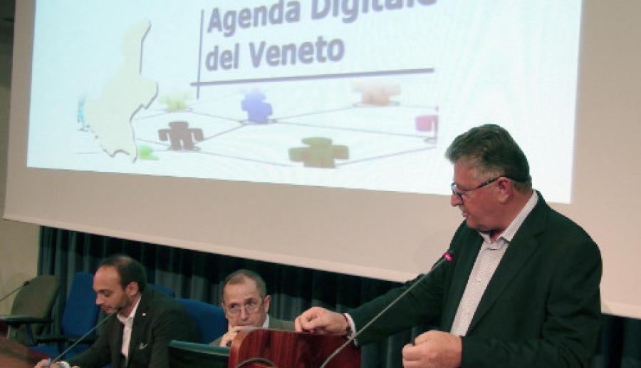 un momento della presentazione dell'Agenda Digitale del Veneto un momento della presentazione dell'Agenda Digitale del Veneto