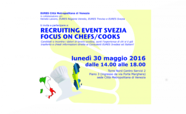 Recruiting event Svezia Focus on Chefs/Cooks