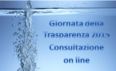 Giornata della Trasparenza 2015 Giornata della Trasparenza 2015