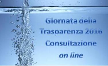 Giornata della trasparenza on line