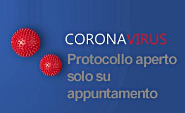 Protocollo solo su appuntamento Protocollo solo su appuntamento