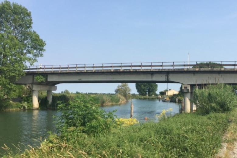 Manutenzione Ponte lungo la SP43 sul fiume Sile a Portegrandi