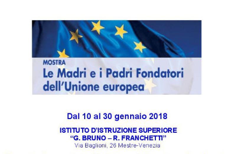 mostra Madri e Padri Fondatori dell'Unione europea al Bruno Franchetti