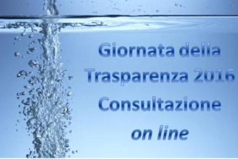 Giornata della trasparenza on line