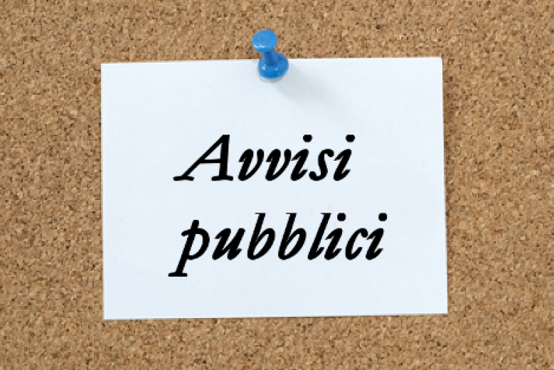 Avvisi pubblici all'albo on line