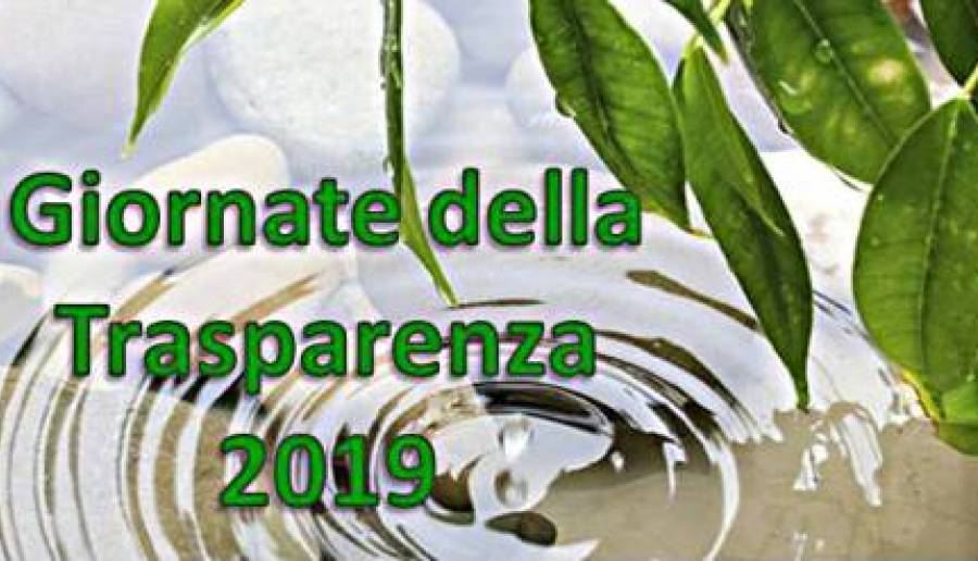 Giornate della Trasparenza 2019 Giornate della Trasparenza 2019